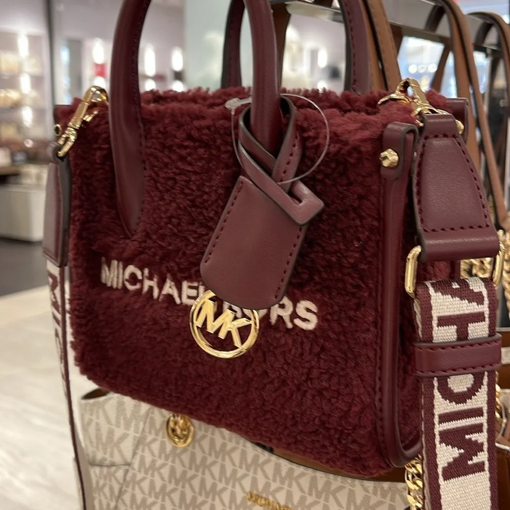 Michael Kors Mirella Extra-Small Sherpa XS SHOPPER XBODY SHEARLING Crossbody TZ